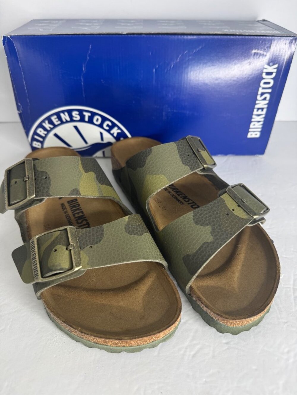BIRKENSTOCK Arizona Desert Soil Camo Sandals EU 37 Women's US 6 Men's US 4 NIB - Picture 2 of 6